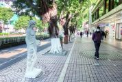 天宁北路新设八座雕像 “吸睛”十足市民热议
