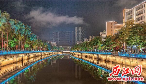 广宁县南街河“一河两岸”。