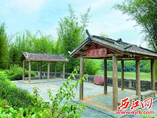 大洲镇和木双镇在粤桂边界接壤处打造界碑“小风景”主题公园。